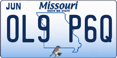 MO license plate OL9P6Q
