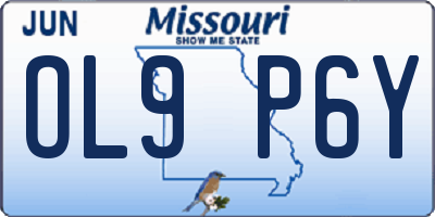 MO license plate OL9P6Y