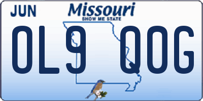 MO license plate OL9Q0G