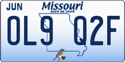 MO license plate OL9Q2F