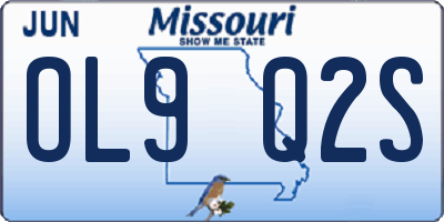 MO license plate OL9Q2S