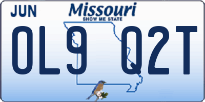 MO license plate OL9Q2T
