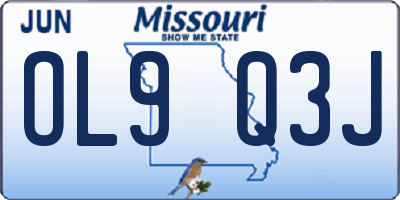 MO license plate OL9Q3J