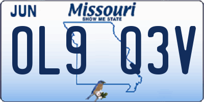 MO license plate OL9Q3V