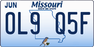 MO license plate OL9Q5F