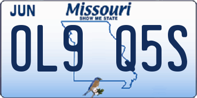 MO license plate OL9Q5S