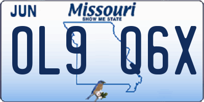 MO license plate OL9Q6X
