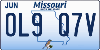 MO license plate OL9Q7V