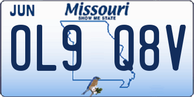 MO license plate OL9Q8V