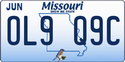 MO license plate OL9Q9C