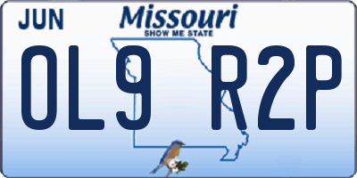MO license plate OL9R2P