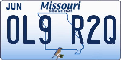 MO license plate OL9R2Q