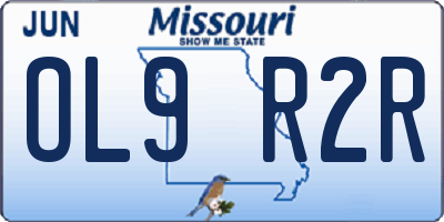 MO license plate OL9R2R