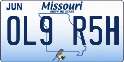 MO license plate OL9R5H
