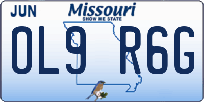 MO license plate OL9R6G