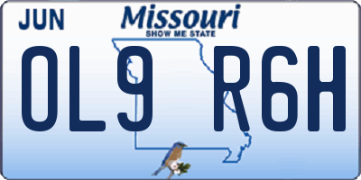 MO license plate OL9R6H