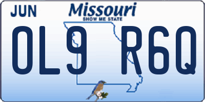 MO license plate OL9R6Q