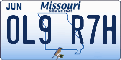 MO license plate OL9R7H