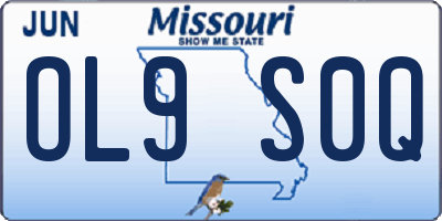 MO license plate OL9S0Q