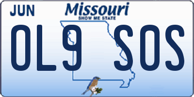 MO license plate OL9S0S