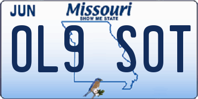 MO license plate OL9S0T