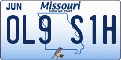 MO license plate OL9S1H