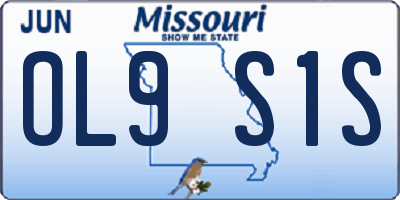 MO license plate OL9S1S