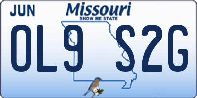 MO license plate OL9S2G