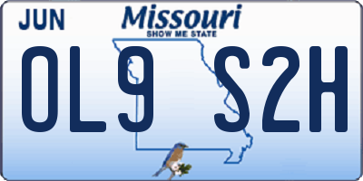 MO license plate OL9S2H