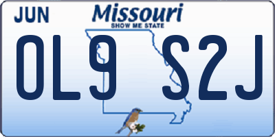 MO license plate OL9S2J