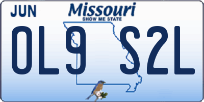 MO license plate OL9S2L