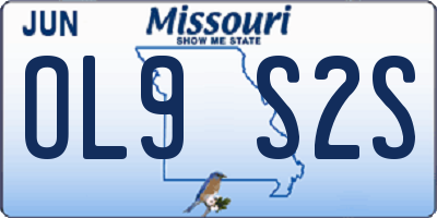 MO license plate OL9S2S