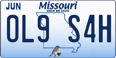 MO license plate OL9S4H