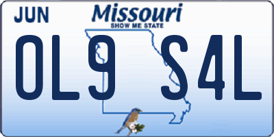 MO license plate OL9S4L