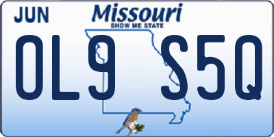 MO license plate OL9S5Q