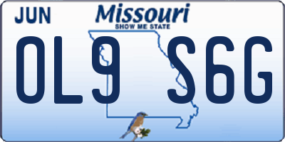 MO license plate OL9S6G