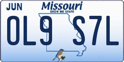 MO license plate OL9S7L