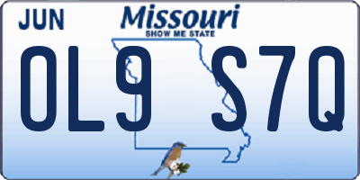 MO license plate OL9S7Q