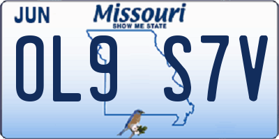 MO license plate OL9S7V