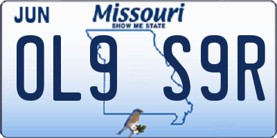 MO license plate OL9S9R