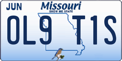 MO license plate OL9T1S