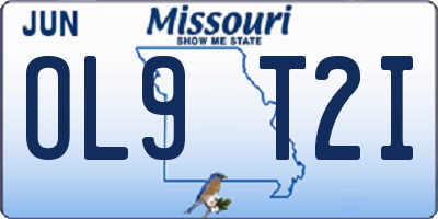 MO license plate OL9T2I