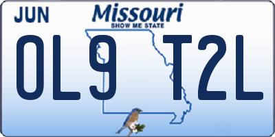 MO license plate OL9T2L
