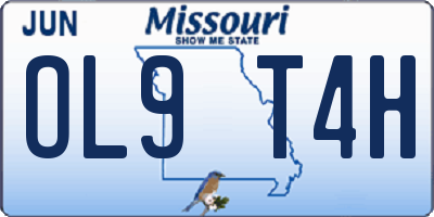 MO license plate OL9T4H