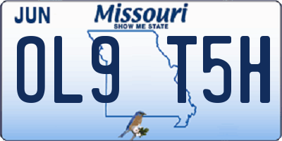 MO license plate OL9T5H