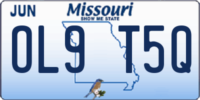 MO license plate OL9T5Q