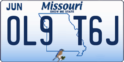 MO license plate OL9T6J