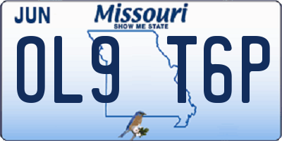 MO license plate OL9T6P