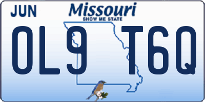 MO license plate OL9T6Q