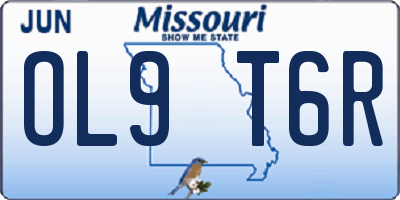 MO license plate OL9T6R